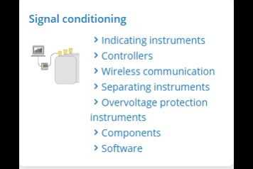 Vega Instruments and software for signal processing and sensor adjustment